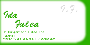 ida fulea business card